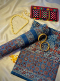 Rallijo Neeli Jhalak — Hand Block Print Lawn Suit Pakistan