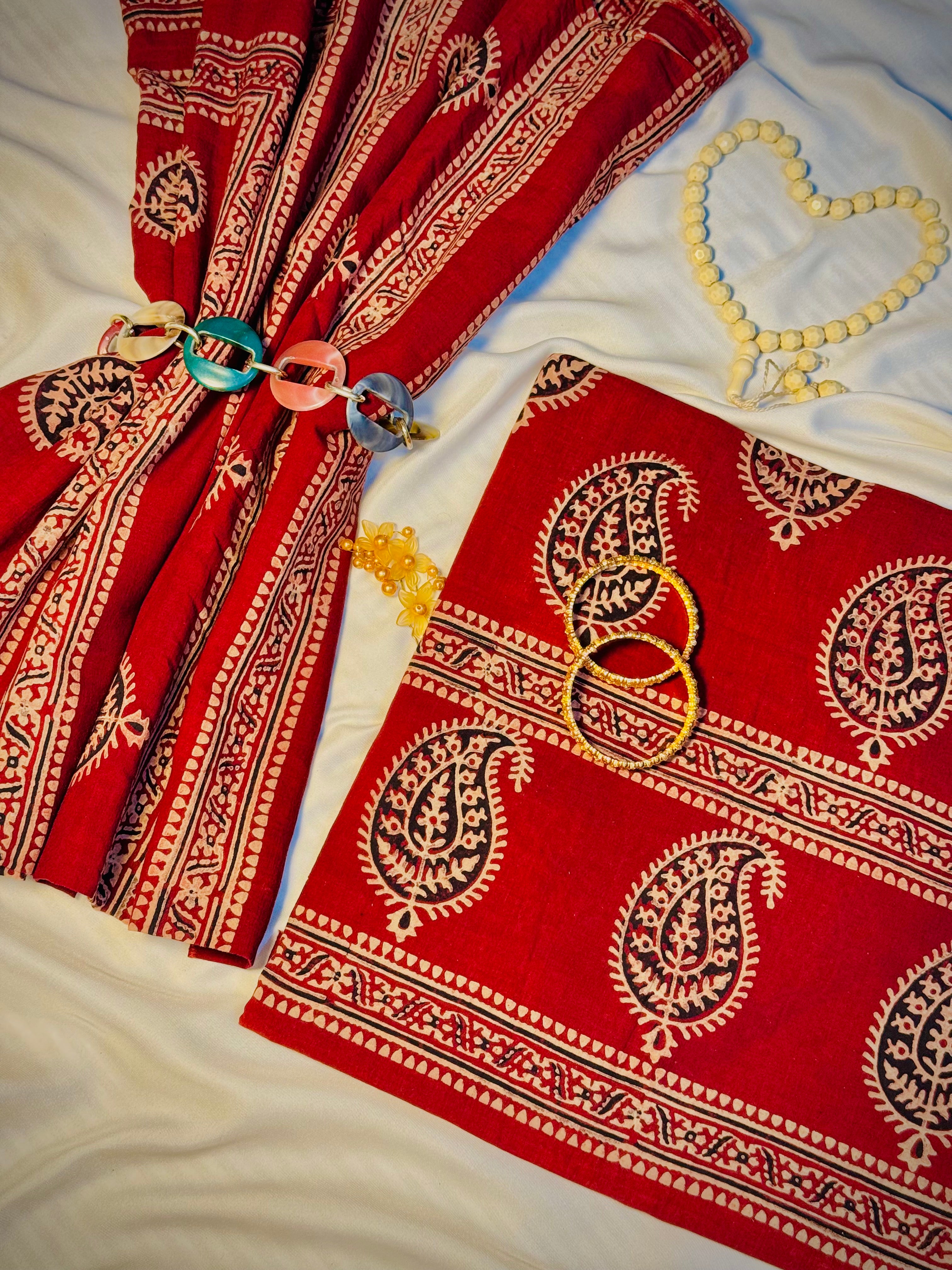 Rallijo Ambri — Hand Block Print Lawn Suit Pakistan