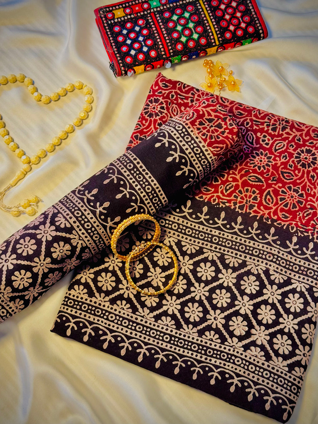 Rallijo Gulnaar — Hand Block Print Lawn Suit Pakistan
