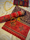 Rallijo Surkh — Hand Block Print Lawn Suit Pakistan