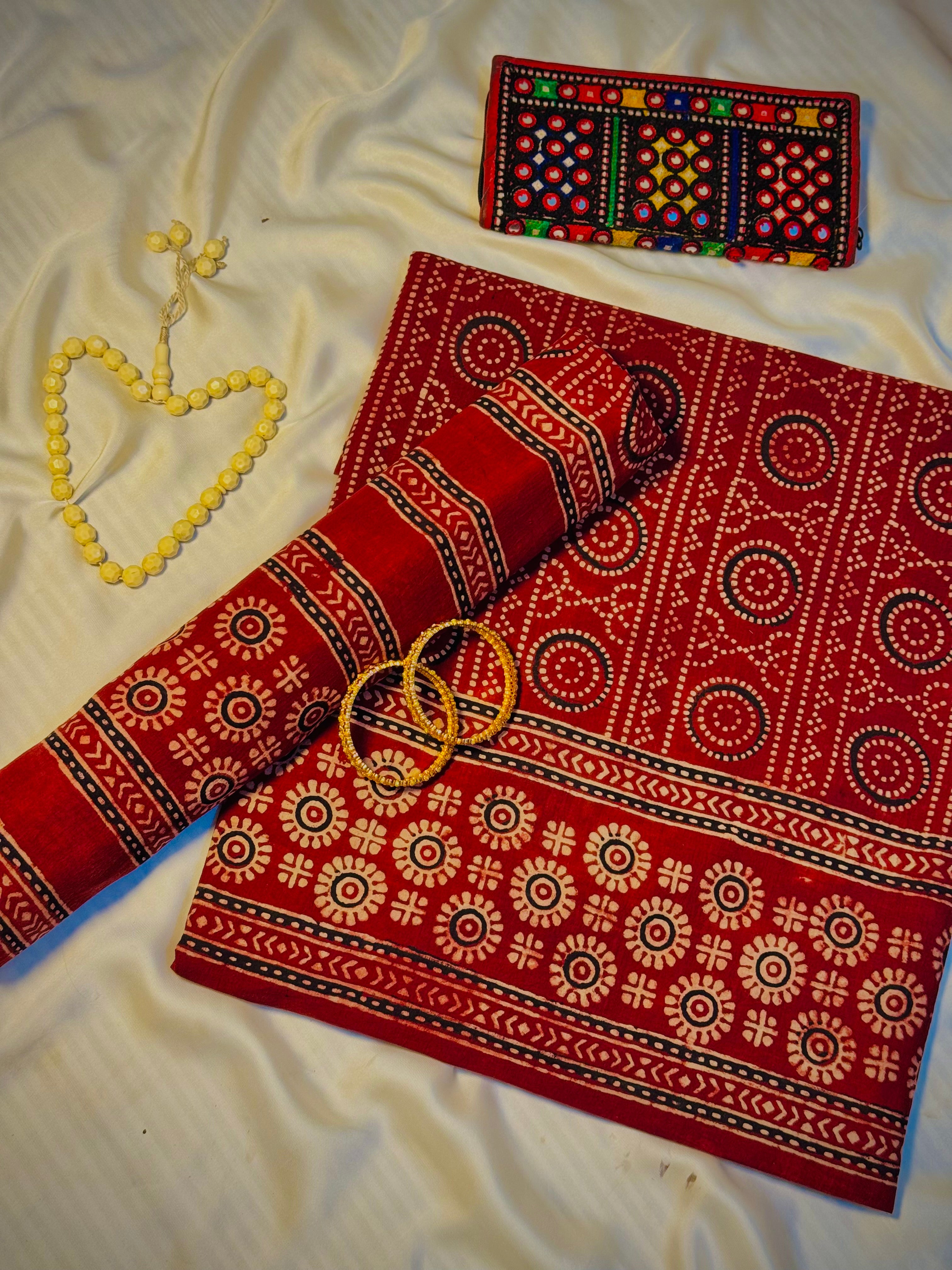 Rallijo Shahi Arrival — Hand Block Print Lawn Suit Pakistan