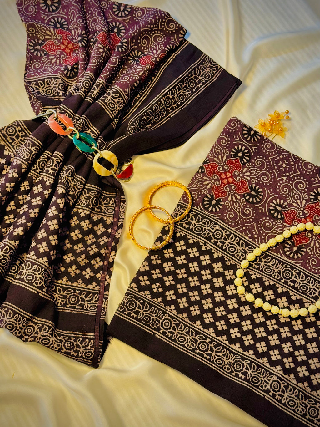 Rallijo Banafsaji — Hand Block Print Lawn Suit Pakistan