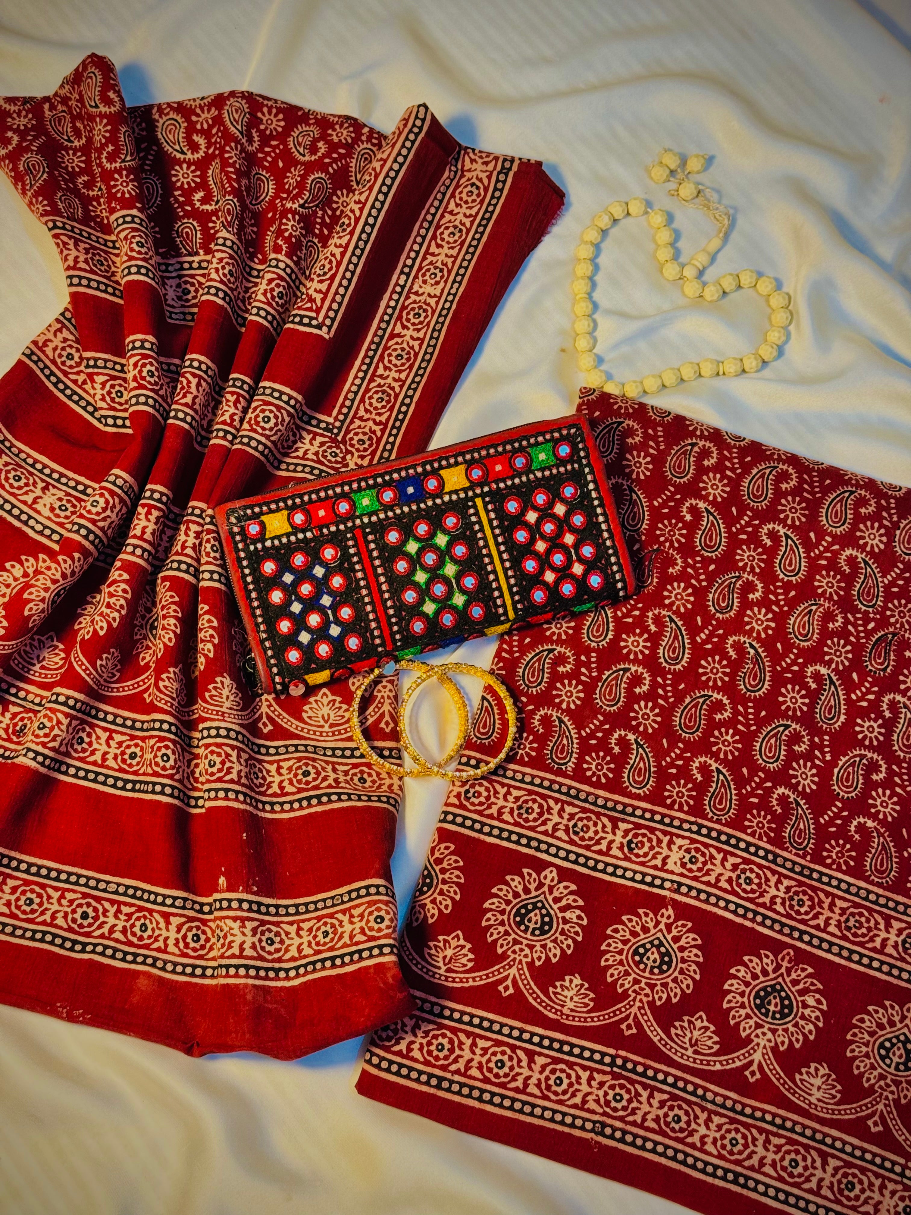 Rallijo Ambrii — Hand Block Print Lawn Suit Pakistan