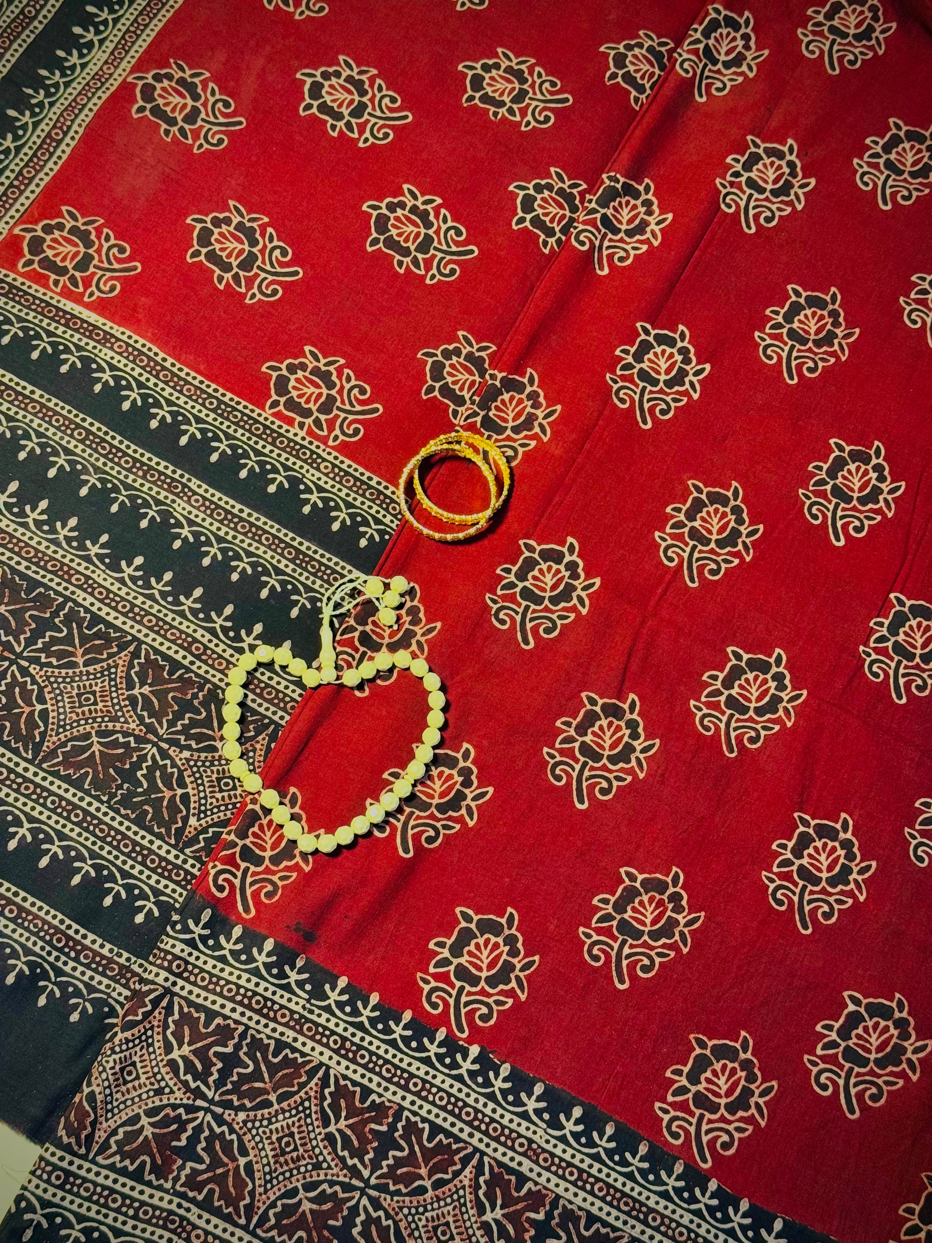 Rallijo Gulab — Hand Block Print Lawn Suit Pakistan