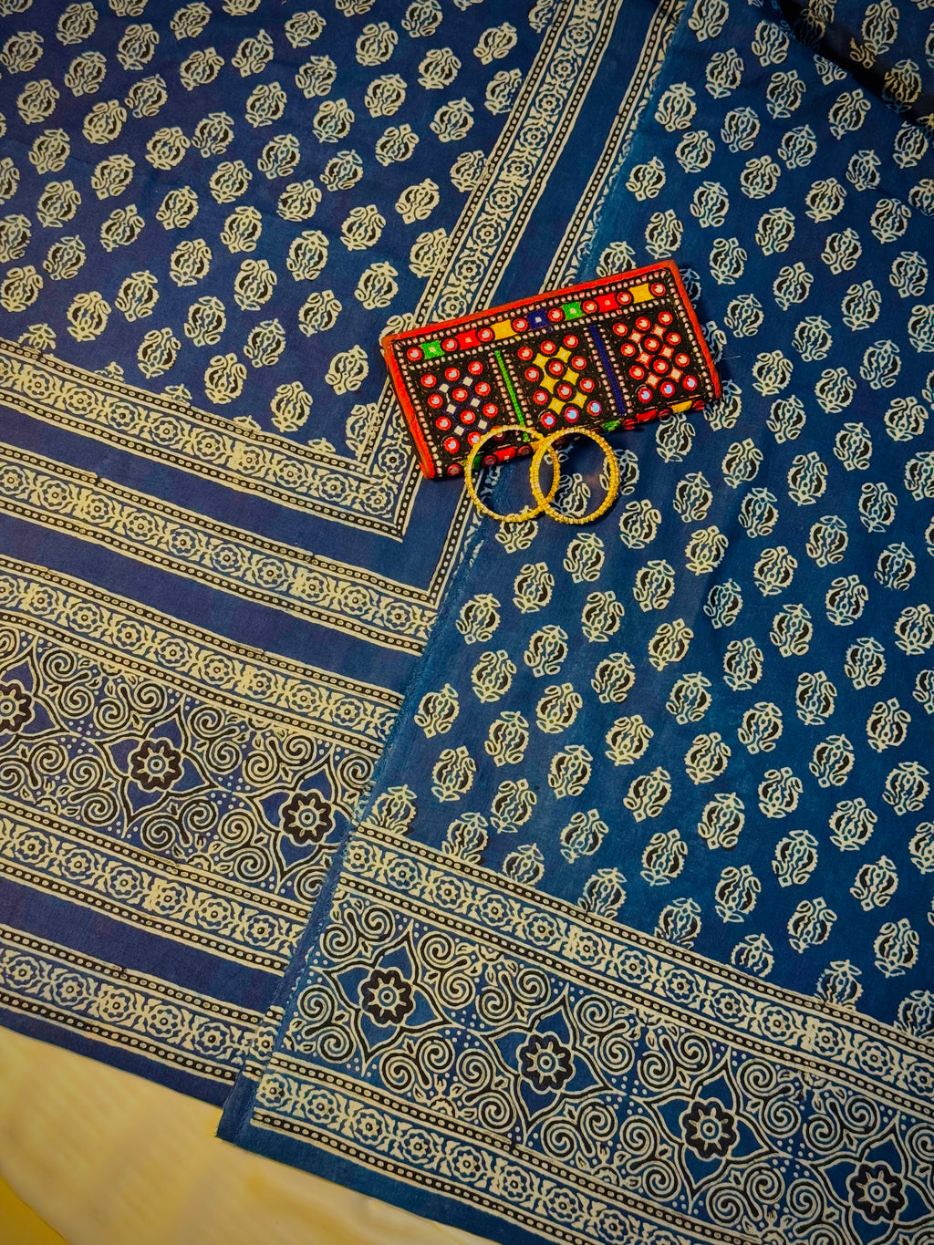 Rallijo Asmani — Hand Block Print Lawn Suit Pakistan
