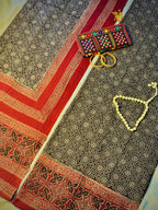 Rallijo Laal Kaari — Hand Block Print Lawn Suit Pakistan