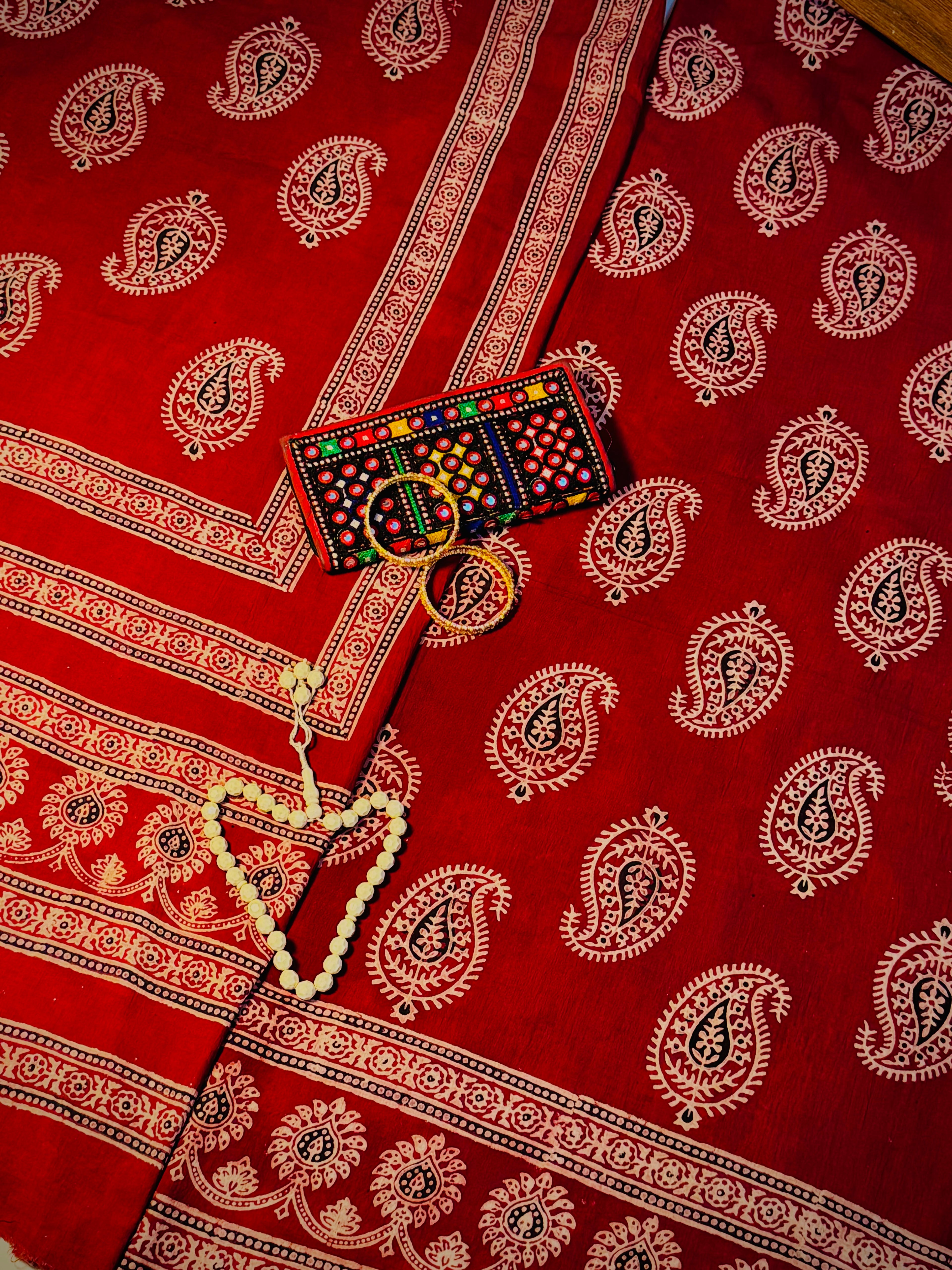Rallijo New Ambrii — Hand Block Print Lawn Suit Pakistan