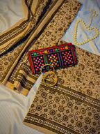 Rallijo Badami — Hand Block Print Lawn Suit Pakistan