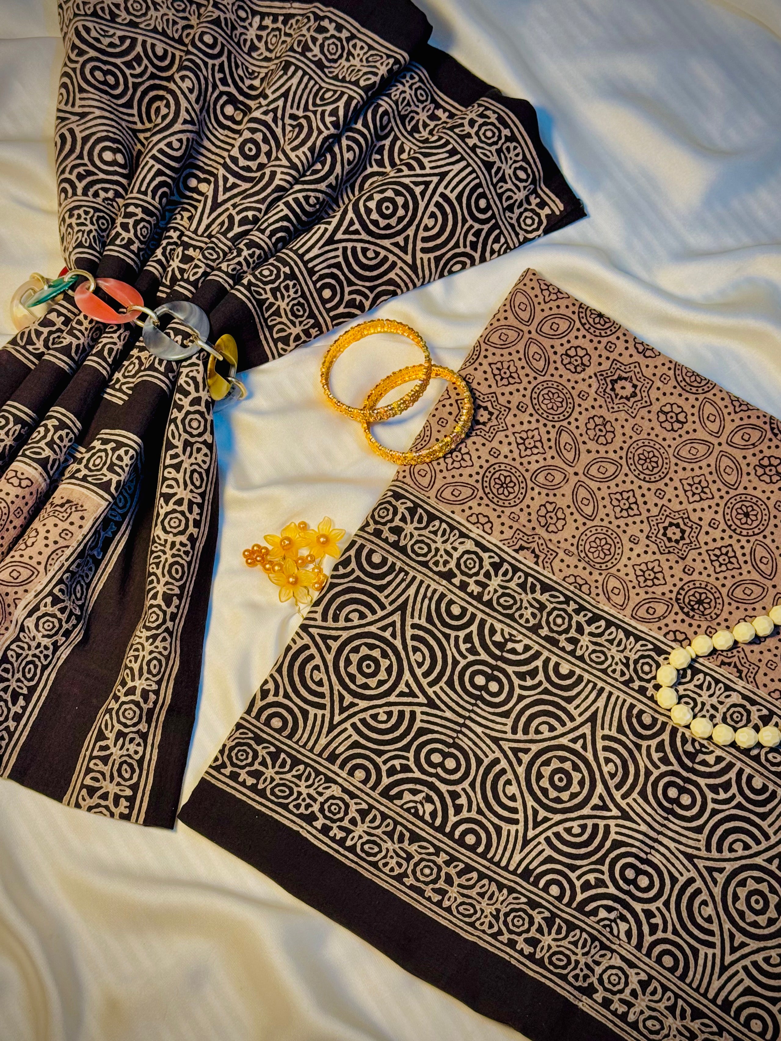 Rallijo Thar Noor — Hand Block Print Lawn Suit Pakistan