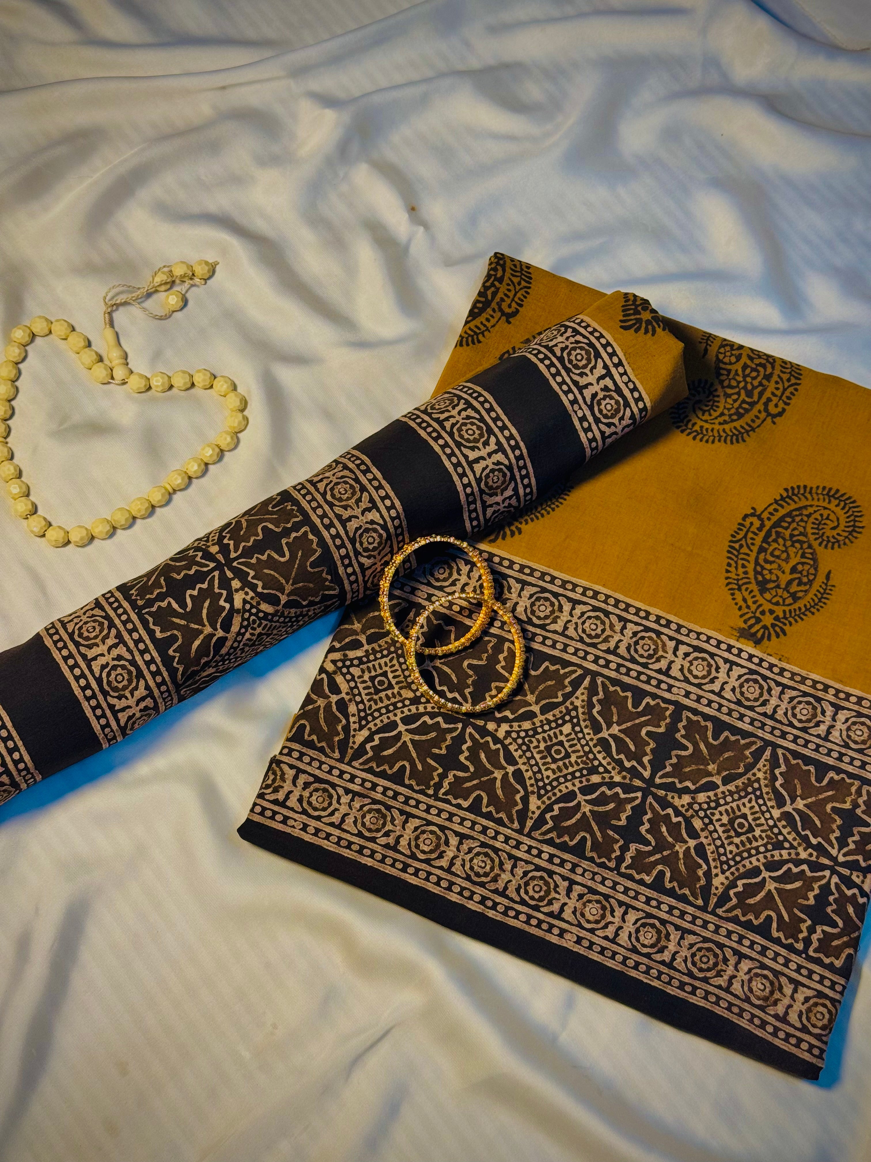 Rallijo HayidAmbrii — Hand Block Print Lawn Suit Pakistan