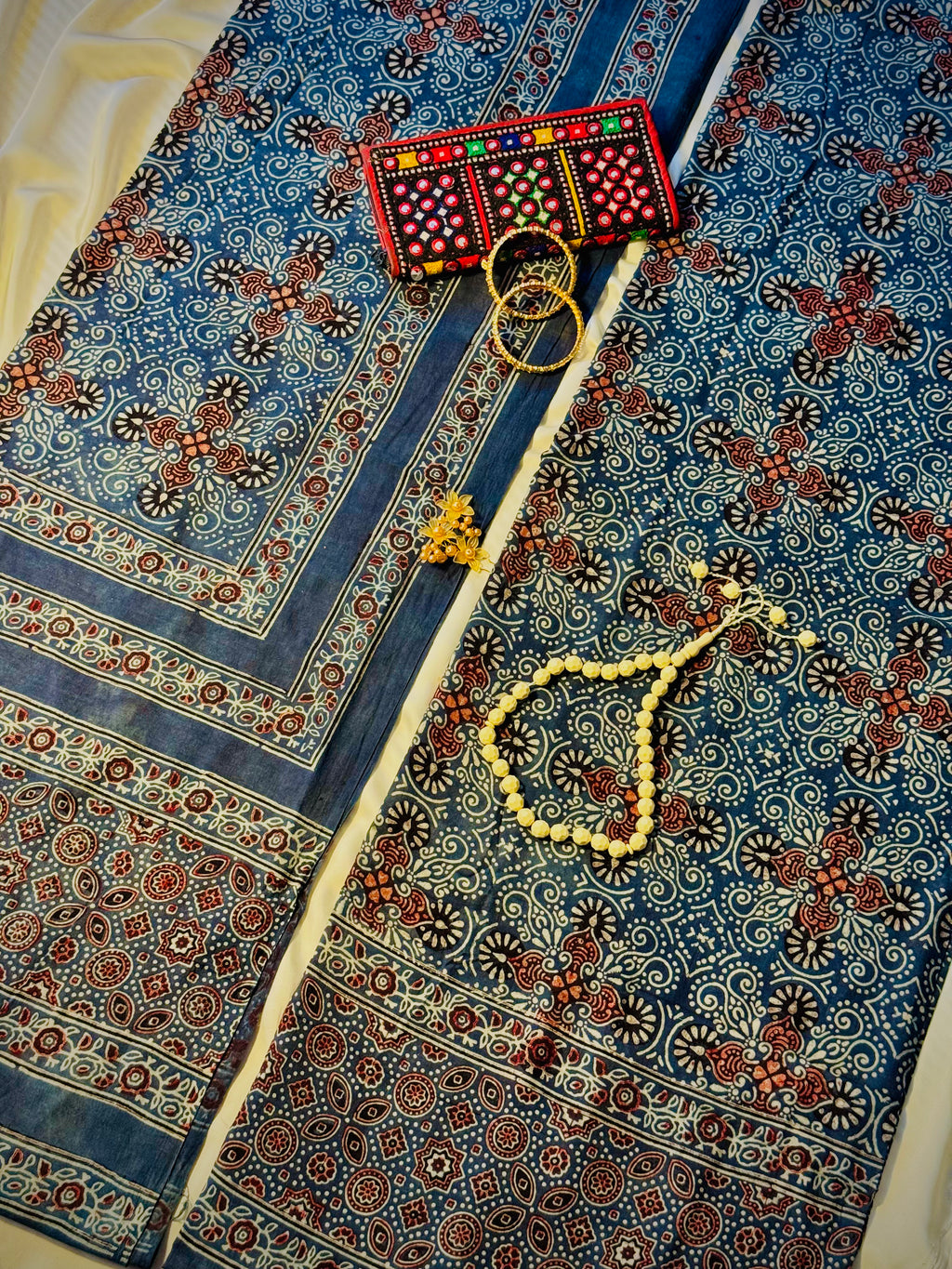 Rallijo Neeli Jhalak — Hand Block Print Lawn Suit Pakistan