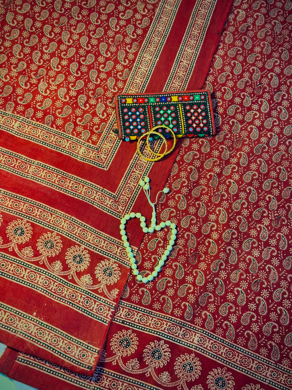 Rallijo Ambrii — Hand Block Print Lawn Suit Pakistan
