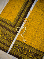 Rallijo Zard — Hand Block Print Lawn Suit Pakistan